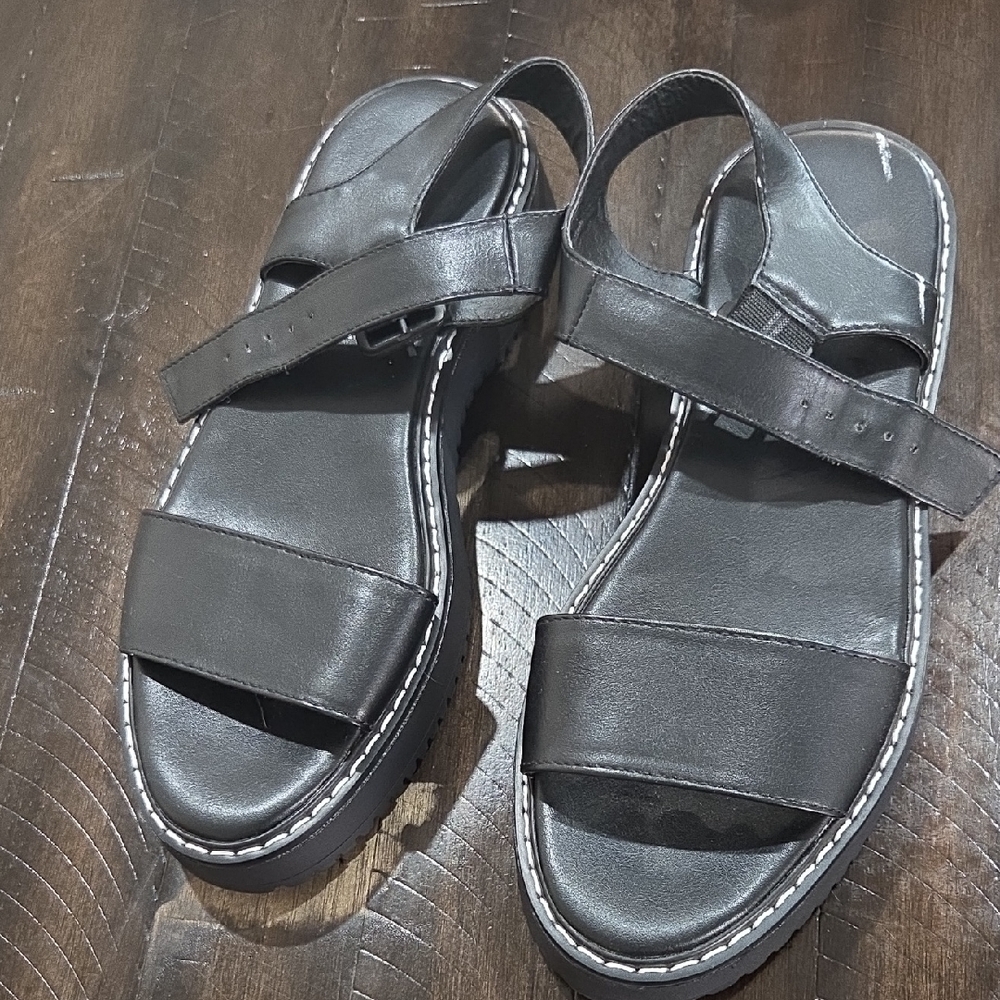 Madden Girl Charcoal Sandals